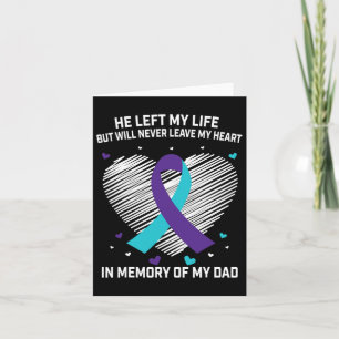 Tarjeta En Memoria De Querido Padre Prevención Conciencia 