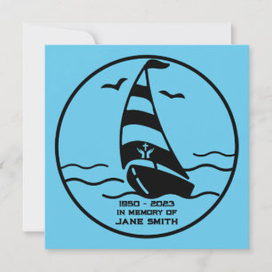 Tarjeta En Memoria De Un Jardín De Marinero