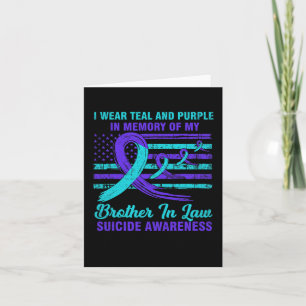 Tarjeta En Memoria Del Cuñado Conciencia Del Suicidio Amer