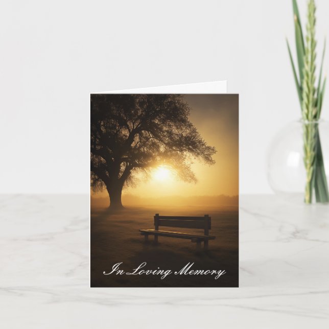 Tarjeta En memoria querida  (Anverso)