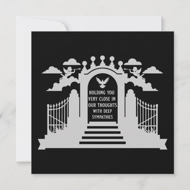 Tarjeta En memoria regalo funerario (Anverso)