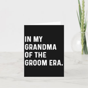 Tarjeta En Mi Abuela De La Era De Groom - Boda Bachelore
