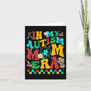 Tarjeta En mi autismo, la era de la mamá, el rompecabezas 