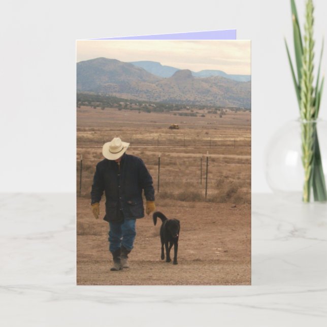 Tarjeta En mi ayuda de la mente - amante occidental del (Anverso)