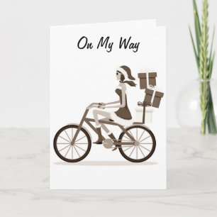 TARJETA EN MI CAMINO (EN BICICLETA) A DECIR FELIZ 40