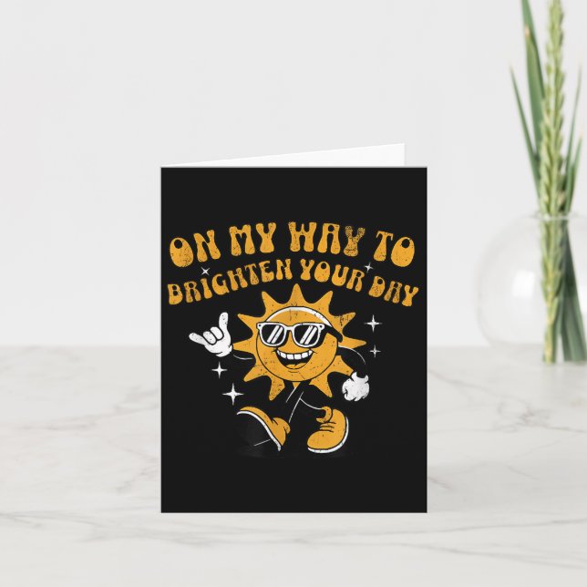 Tarjeta En Mi Camino Para Brillar Tu Día (Anverso)