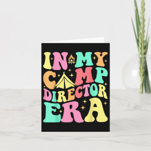Tarjeta En Mi Campamento Director Era Groovy Summer Camp D