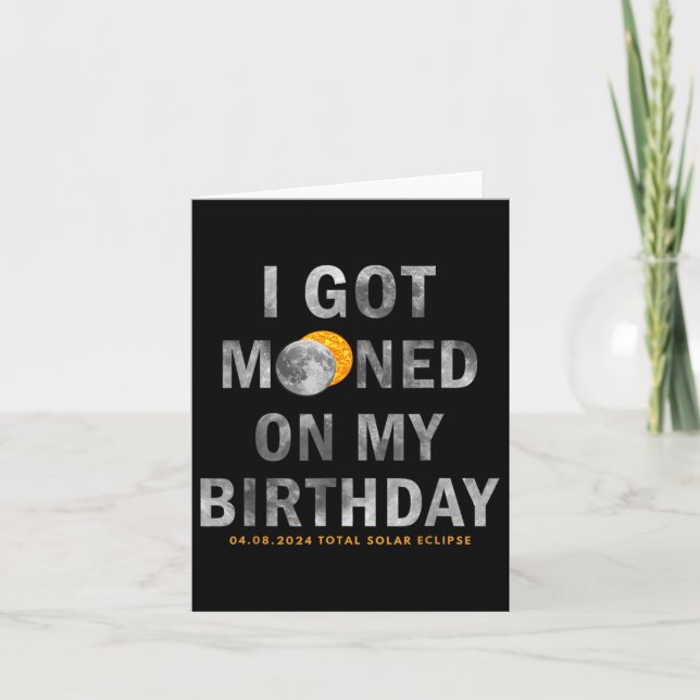 Tarjeta En Mi Cumpleaños Estaba Soñando Completamente (Anverso)