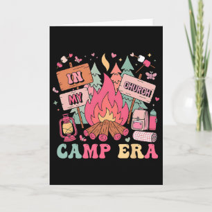 Tarjeta En Mi Época de Campamento de la Iglesia Vacaciones