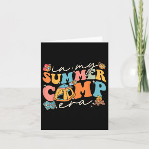 Tarjeta En mi época de campamento de verano, danza del inv