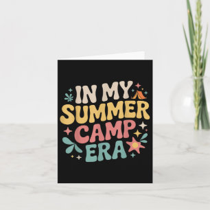 Tarjeta En mi época de campamento de verano, video del con