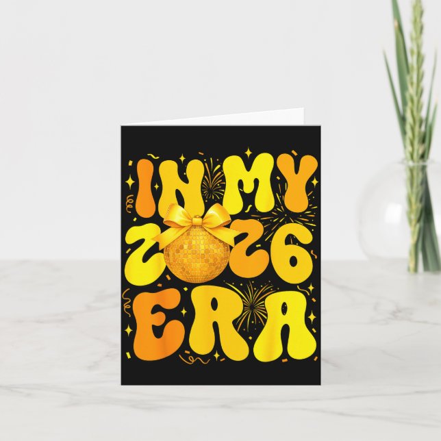 Tarjeta En Mi Era 2026 Feliz Año Nuevo 2026 Familiares Coi (Anverso)