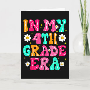 Tarjeta En Mi Era De 4º Grado Chica Ck Al Colegio Cuarto G