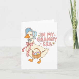 Tarjeta En Mi Era De Abuela Funny Cesta De Huevos De Ganso