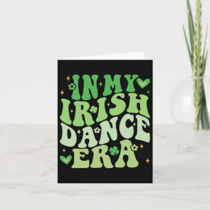 Tarjeta En Mi Era de Baile Irlandés Bailarín de Trébol Div