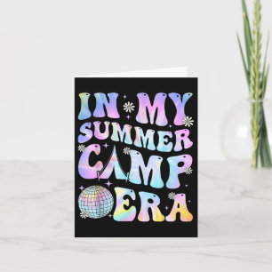 Tarjeta En Mi Era De Campamento De Verano Camping Tye El Ú