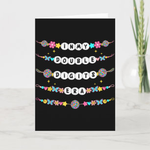 Tarjeta En Mi Era De Doble Dígito Pulseras De Amistad 10º 