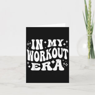 Tarjeta En mi era de entrenamiento, motivación de fitness,
