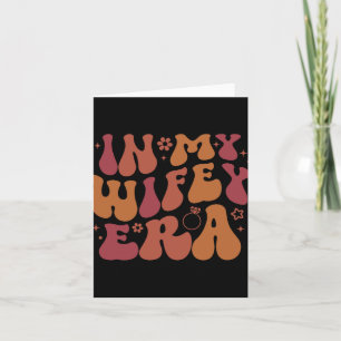 Tarjeta En mi era de esposa Groovy Funny Wife Fance Eng
