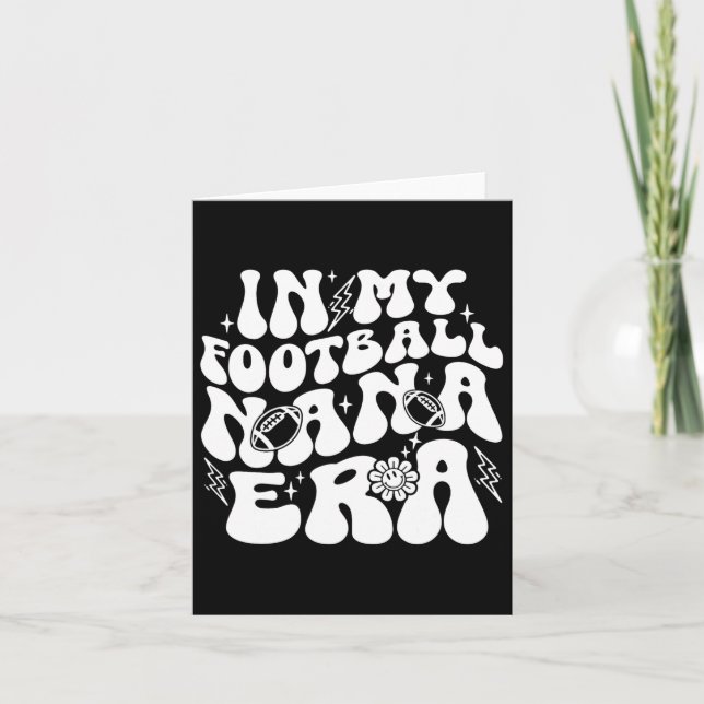 Tarjeta En Mi Era De Fútbol Nana Funny Orgulloso Fútbol Na (Anverso)