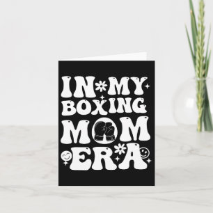 Tarjeta En Mi Era de Mamá Boxeadora Vibra de Día de Juego 