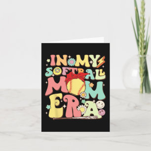 Tarjeta En Mi Era De Mamá De Softbol Divertida Mamá De Béi