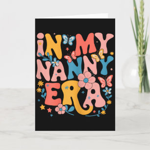 Tarjeta En Mi Era de Niñera Retro Groovy Día de las Madres