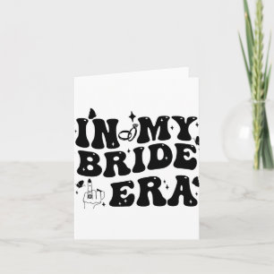 Tarjeta En mi era de novia Groovy Bride Bachelorette Party