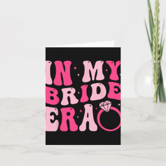 Tarjeta En mi era de novia Groovy Engagement Boda Bachelor