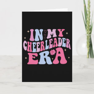 Tarjeta En Mi Era de Porrista Cheerleading Groovy Fútbol A