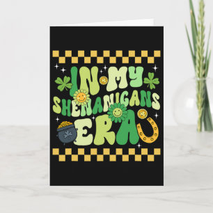 Tarjeta En Mi Era de Travvesuras Día de San Patricio Irlan
