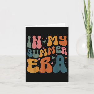 Tarjeta En Mi Era De Verano Feliz Último Día De Maestría E