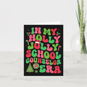 Tarjeta En mi feliz Navidad, el consejero escolar era Cris