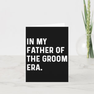 Tarjeta En Mi Padre De La Era Del Groom - Bachelor Boda