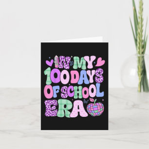 Tarjeta En mis 100 días de colegio, Groovy 100 días de S