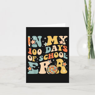 Tarjeta En mis 100 días de colegio, los niños jóvenes 100 