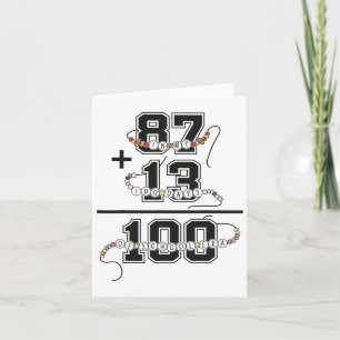Tarjeta En Mis 100 Días De Escuela, Amistad Graciosa Brac
