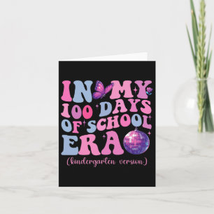 Tarjeta En Mis 100 Días De Escuela, Profesor De Jardín De