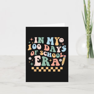 Tarjeta En mis 100 Días de Maestros de la Época Escolar, 1