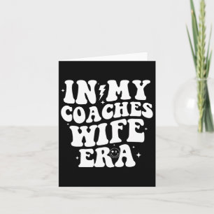 Tarjeta En mis entrenadores Esposa De Fútbol Esposa De Bal