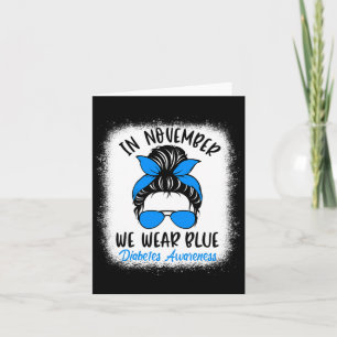 Tarjeta En Noviembre, Nos Divertiremos De La Diabetes Azul