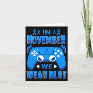 Tarjeta En Noviembre Nosotros Llevamos Azul T1d Conciencia