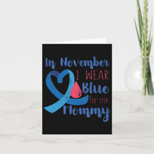 Tarjeta En Noviembre T1d La Cinta De Conciencia Azul Para 