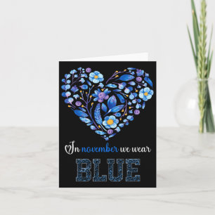 Tarjeta En Noviembre Usamos Azul - Flujo De Conciencia Sob