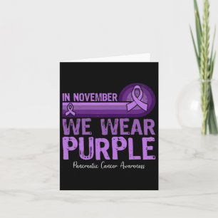 Tarjeta En Noviembre Vivimos El Cáncer Pancreático Morado 