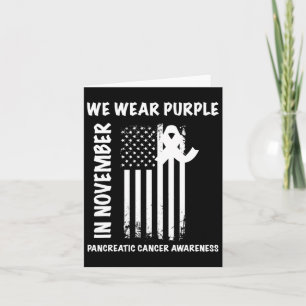 Tarjeta En Noviembre Vivimos El Cáncer Pancreático Morado 