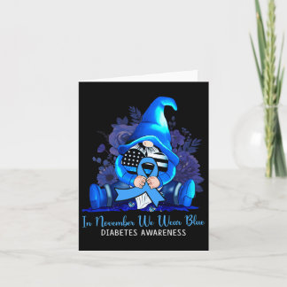 Tarjeta En Noviembre Vivimos Gnomes Azules Sensibilización