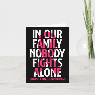 Tarjeta En nuestra familia nadie lucha solo - Cáncer de Ma