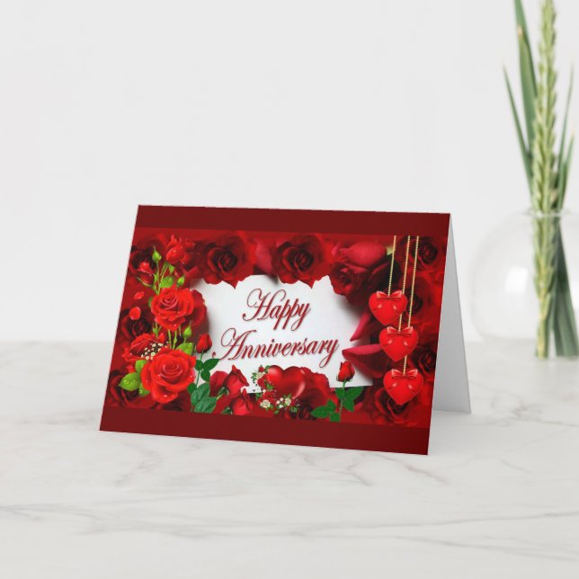 TARJETA EN "NUESTRO" *20 ANIVERSARIO BODA* (Anverso)