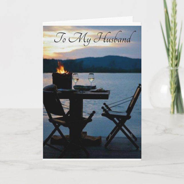 TARJETA **EN NUESTRO ANIVERSARIO*** A MI ESPOSO CON AMOR (Anverso)